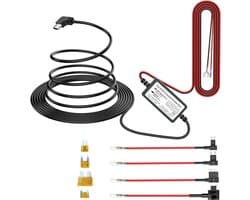 Dashcam voor auto - Zwart - 320 cm - USB C Hardwire Kit met Laagspanningsbeveiliging - Voor Voertuiggebruik