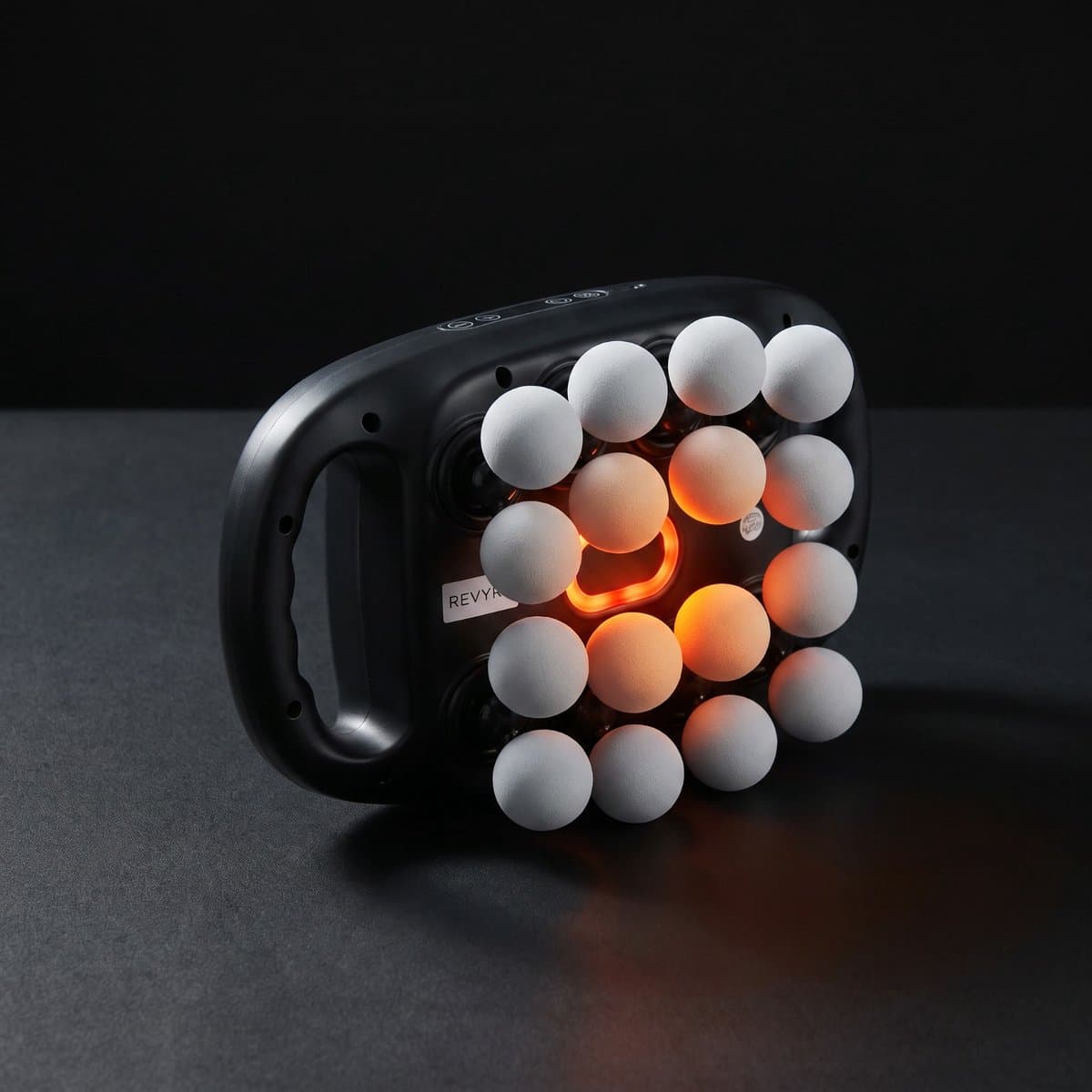 Revyro Pro - Ergonomische Massage Gun - Professioneel - Massage Apparaat - Incl. Infrarood Licht - 16 Massage Koppen — afbeelding 1