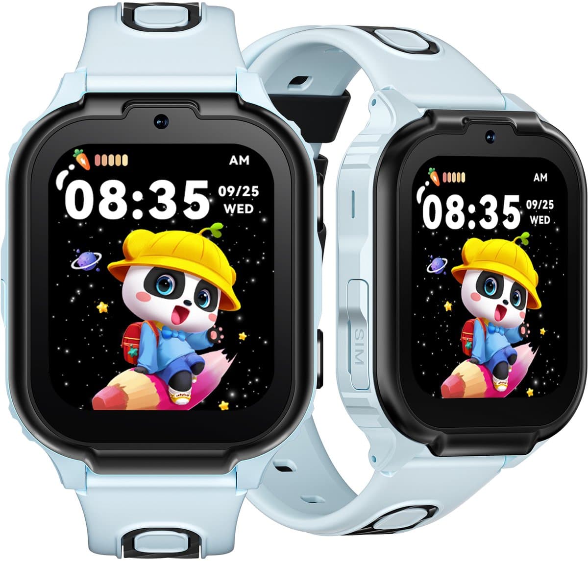 DOOGEE Anyscene S1 4G - GPS Horloge Kind - Smartwatch Kinderen - Video oproepen - Android OS - 1.83" IPS Scherm - 1GB+8GB - 800mAh - GPS/LBS/WiFi Locatie - Hartslag & Bloeddruk Monitor - IPX7 Waterdicht - Geschikt voor iPhone en Android - Lichtblauw — afbeelding 1