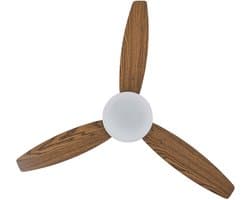 MLAVA - Staande lamp - Donkere houtkleur - Metaal