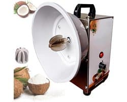 Elektrische Kokosrasp - Kokosmachine rasp - Verse Vlokken Maken - Instelbare Snelheden - 35KG/H - Zilver
