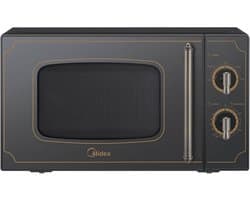 Midea MM720CJ7B - Magnetron - 20L - 700 W - Retro - Zwart