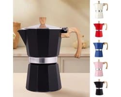 Italiaanse koffiemaker: Gemakkelijk schoon te maken koffiemaker Geschikt voor op het fornuis-300ml