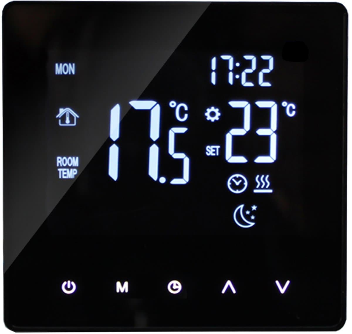 Slimme Thermostaat – Touchscreen LCD Display – Weekprogrammering – Temperatuurregelaar voor Waterverwarming — afbeelding 1