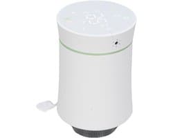 Slimme Thermostaat Kraan - Radiatorregelaar Programmeerbaar - Energie Besparen - App en Stembediening - 5°C-45°C - Wit