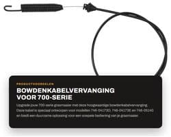 Dailygoods- Grasmaaier Bowdenkabelvervanging - Duurzaam - Eenvoudige Installatie - Compatibel met 746-04173D/E - Betrouwbare keuze - Verbeterde prestaties - Maaiersnoer