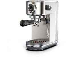 Casa Living Espressomachine - 20 Bar Semi-Automatisch - Instelbare Temperatuur - RVS Behuizing - 51 mm Portafilter - Zilver