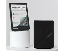 PocketBook Verse Pro Color e-reader Sage Glow – 6 inch – 16 GB – waterdicht + Zwart Origami hoesje – voordeelbundel