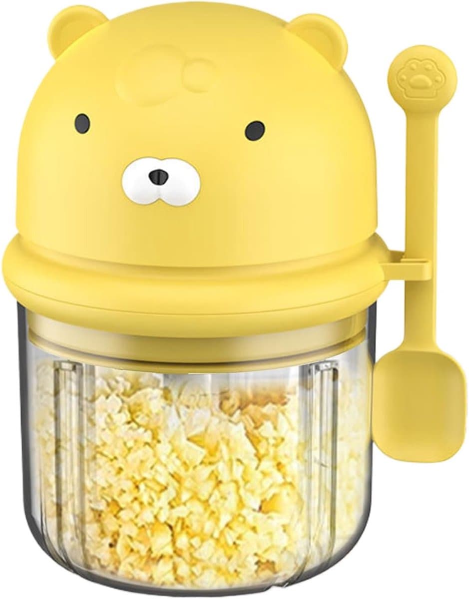 Draadloze Keuken Chopper - Mini Hakmolen - Voedselbereiding Versnellen - Vaatwasmachinebestendige Onderdelen - 350 ml - Geel — afbeelding 1