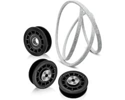 Grasmaaier Poelie Riem Set - Reserveonderdelen Gazonmaaier - Gazon Onderhoud - Brede Compatibiliteit - 22 inch - Zwart
