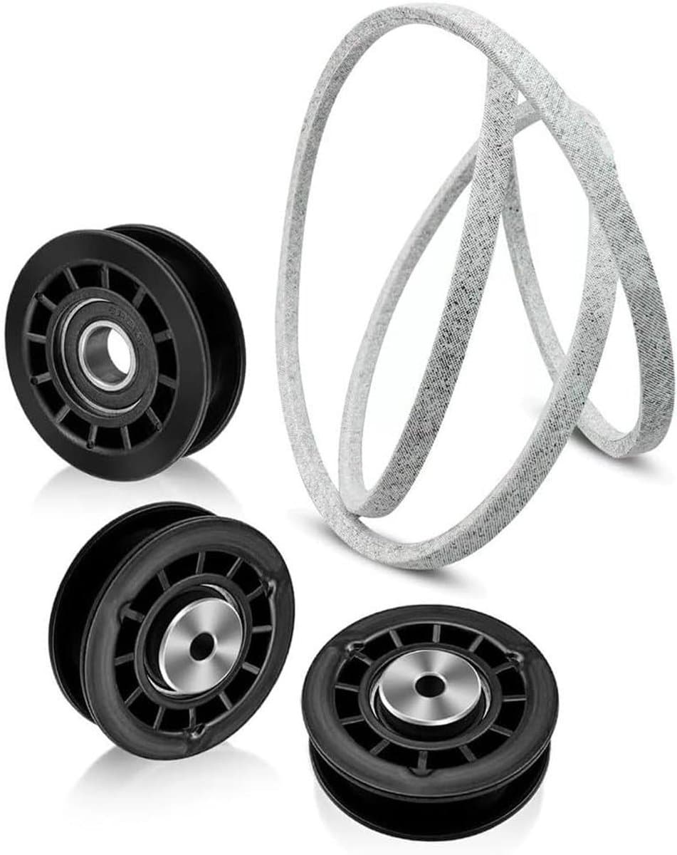 Grasmaaier Poelie Riem Set - Reserveonderdelen Gazonmaaier - Gazon Onderhoud - Brede Compatibiliteit - 22 inch - Zwart — afbeelding 1