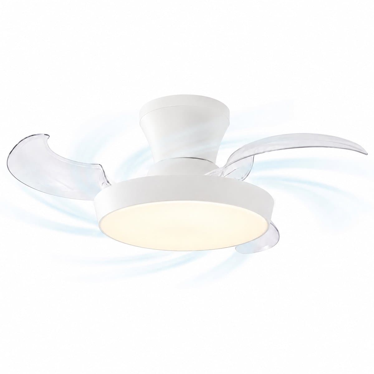 Evolar Plafondventilator met Verlichting - 71 cm -Stille Plafondlamp met Ventilator - Dimbaar Warm Wit Licht (LED) - EVO-CF3050WW — afbeelding 1