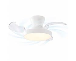 Evolar Plafondventilator met Verlichting - 71 cm -Stille Plafondlamp met Ventilator - Dimbaar Warm Wit Licht (LED) - EVO-CF3050WW