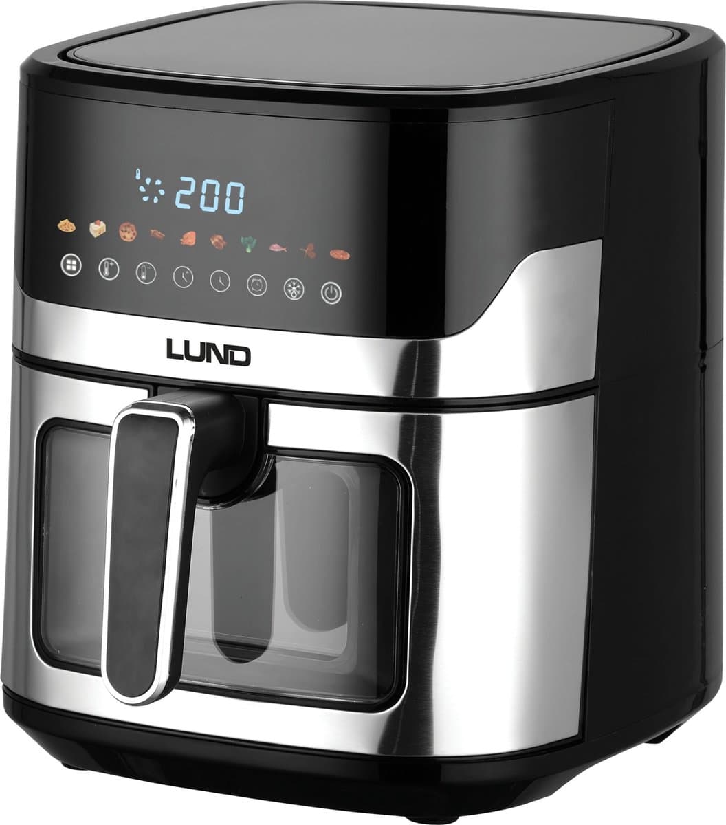 Multifunctionele Heteluchtfriteuse / Airfryer – 1600W – 5 Liter – Digitaal LCD Display – Anti-Aanbak – Vaatwasserbestendig — afbeelding 1