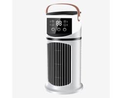 Popalino® Airco Zonder Afvoerslang - Luchtkoeler - Aircooler - 7 Standen - Mobiel - Wit - 16cm x 16cm x 16cm