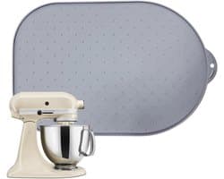 Keukenmixer Schuifmat - Apparaat Onderlegger - Bakken en Koken - Beschermt Aanrecht - 40x27 cm - Grijs