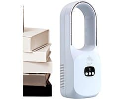 Bladeless Ventilator - Tafel Ventilator - Persoonlijke Koeling - 3 Snelheden - 16.8D x 16.9W x 16.8H cm - Meerkleurig