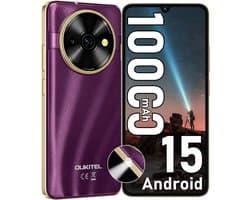 OUKITEL C59 Smartphone, 10000mAh, 16GB+128GB, 6,88" HD+ 90Hz, Android 15, 13MP, GPS