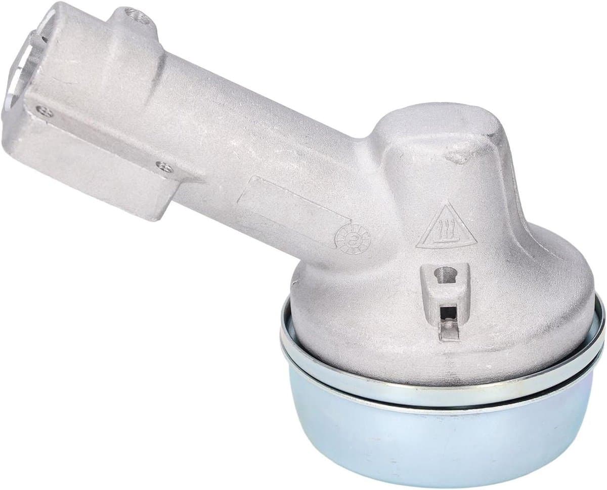 Trimmer Tandwielkop - Grasmaaier Kop - Efficiënt Gras Snijden - Aluminium Legering - 18 x 13 x 9 cm - Grijs — afbeelding 1