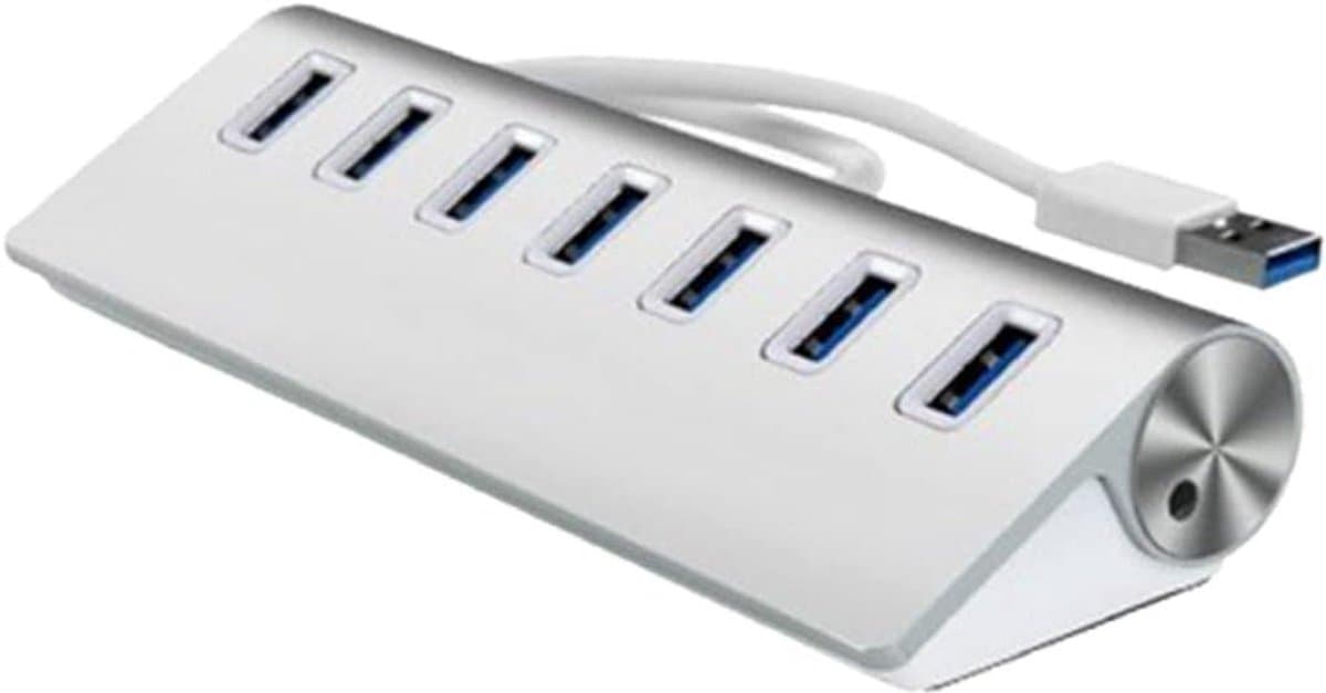 Draagbare Data Hub - USB Hub Extender - Computer Uitbreiding - 7 USB 3.0 Poorten — afbeelding 1