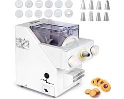 Elektrische Koekjespers - Koekjesmachine Automatisch - Zelf Koekjes Maken - Met 8 Spuitmonden - N.v.t. - Wit
