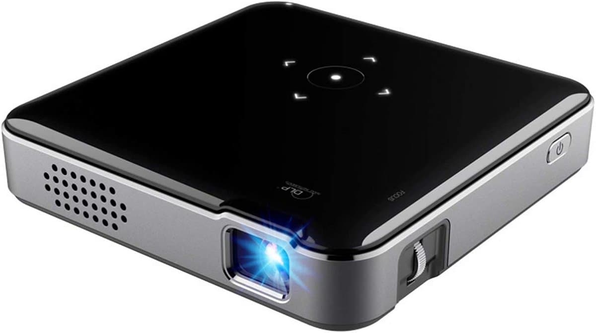 SnelShoppen - Mini Videoprojector 1080P HD DLP Projector, Draagbaar met 30.000 Uur Accuduur voor Thuis en Buiten, Ideaal voor Filmavonden, Feest, Camp — afbeelding 1