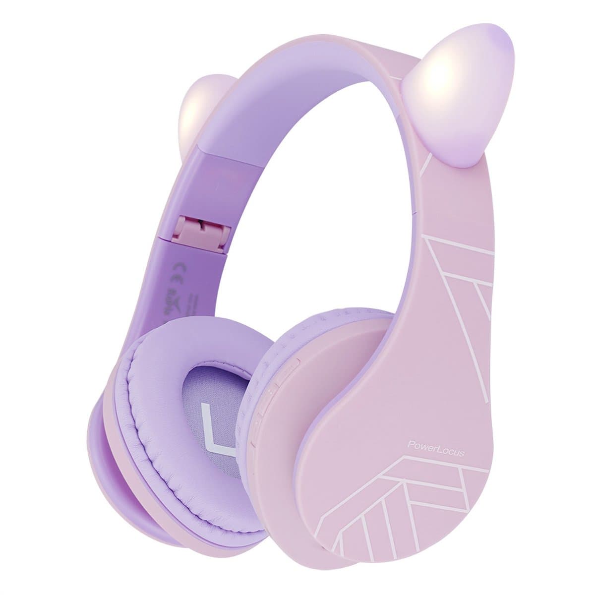 PowerLocus P2 draadloze Over-Ear Koptelefoon Inklapbaar koptelefoon voor kinderen - veilig volume van 85 dB - Bluetooth Hoofdtelefoon - Met microfoon — afbeelding 1