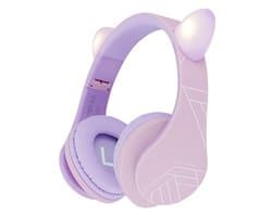 PowerLocus P2 draadloze Over-Ear Koptelefoon Inklapbaar koptelefoon voor kinderen - veilig volume van 85 dB - Bluetooth Hoofdtelefoon - Met microfoon