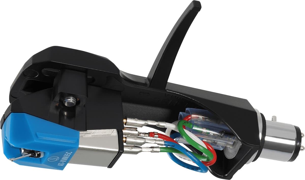Audio Technica AT-VM95C/H MM cartridge gemonteerd op headshell, sferische stylus — afbeelding 1