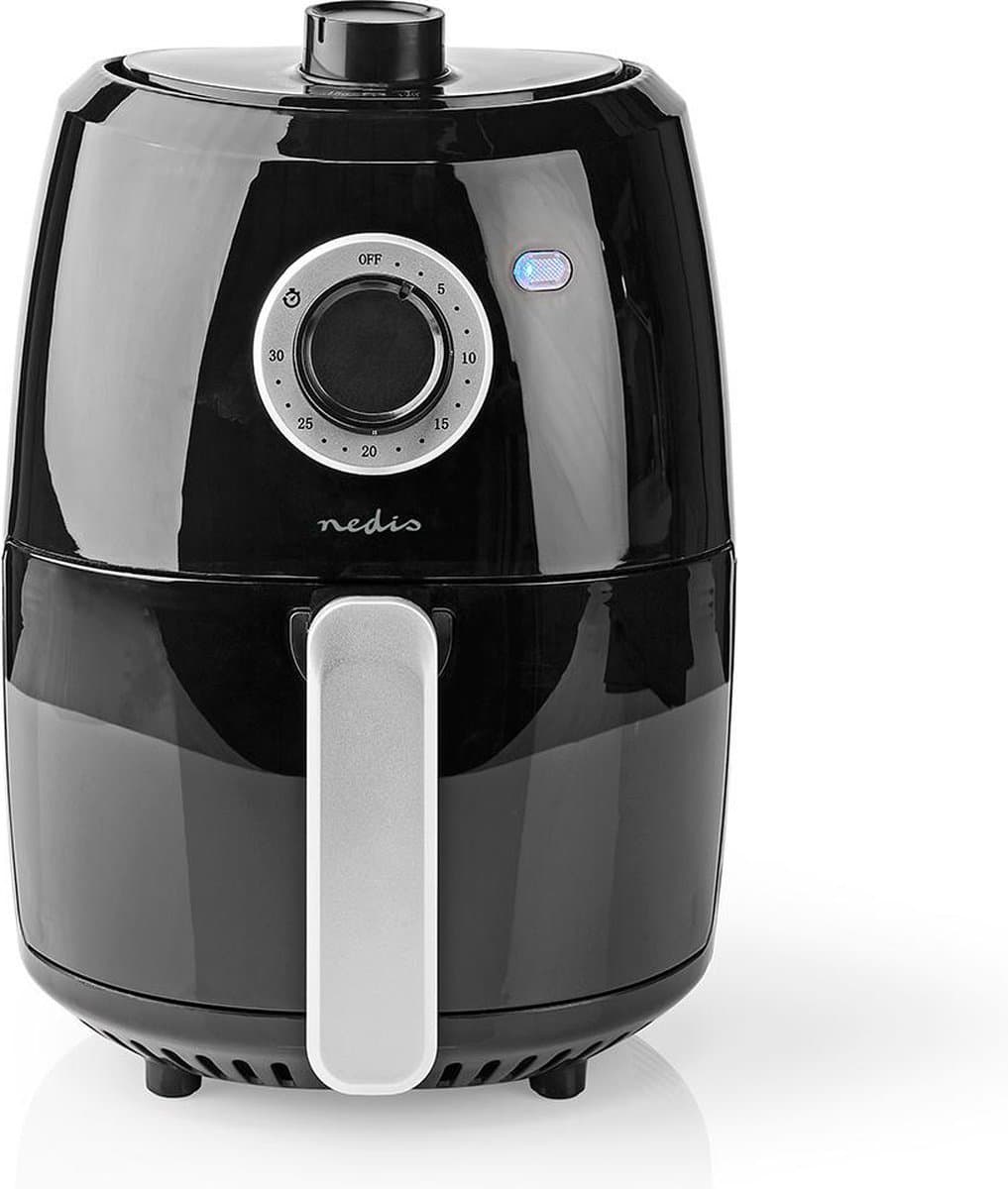 Nedis Airfryer - 2.4 l - Compacte Heteluchtfriteuse - Timer - Zwart — afbeelding 1