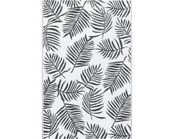 vidaXL - Buitenkleed - ARAKIL - 190x290 - cm - PP - wit - en - zwart