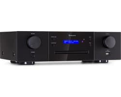 Auna CD-1000 DG, hifi-cd-speler, USB, MP3, afstandsbediening, cd-speler met LED-display, cd-receiver van aluminium, zwart