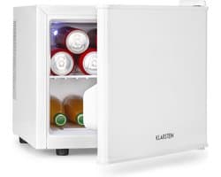 Klarstein Geheimversteck Mini koelkast - Barmodel - 2 Niveaus - 17 Liter - 26 dB - Thermo-elektrisch - Wit
