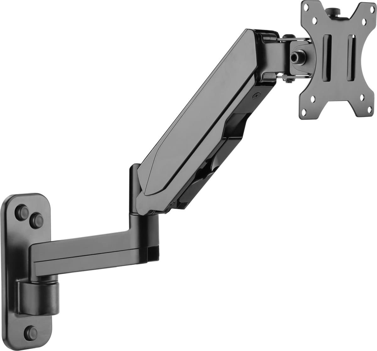 Techly Muurbevestiging 17-32 Inch Voor Monitoren Tot 8 Kg Inclusief Gasveer — afbeelding 1