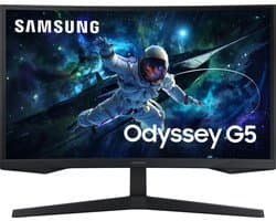 Samsung Odyssey G5 LS27CG552EUXEN - QHD Curved Gaming Monitor - 165Hz - 27 Inch