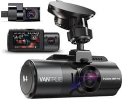 Professionele dashcam voor auto - 4K 3840P x 2160P voor infrarood nachtzicht - 24/7 parkeermodus - hittebestendig - dashcam van G-sensor - 512GB