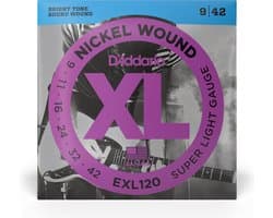 D'Addario EXL120 Snaren set voor elektrische gitaar 009 - 042
