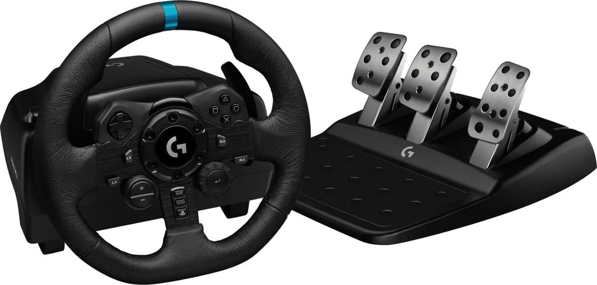 Logitech G923 TRUEFORCE - Racestuur met Force Feedback voor PlayStation 5, PS4 & PC — afbeelding 1