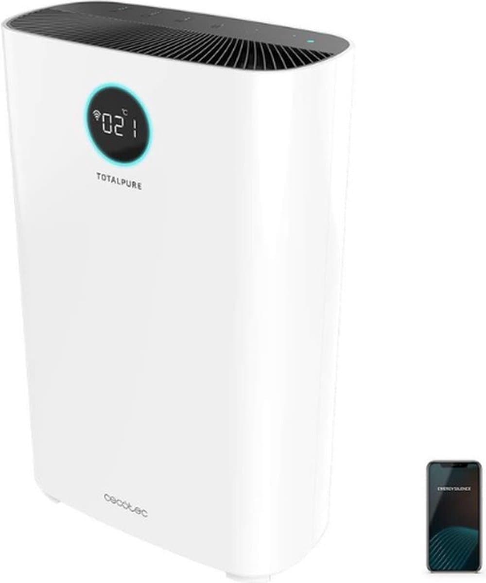 Luxe Luchtreiniger – Ultra Stil – Air Purifier – Met HEPA Filter – Luchtbevochtiger – Air Cleaner – Luchtzuiveraar – Ionisator - 600 m³/u – Koolstoffilter – Wit — afbeelding 1
