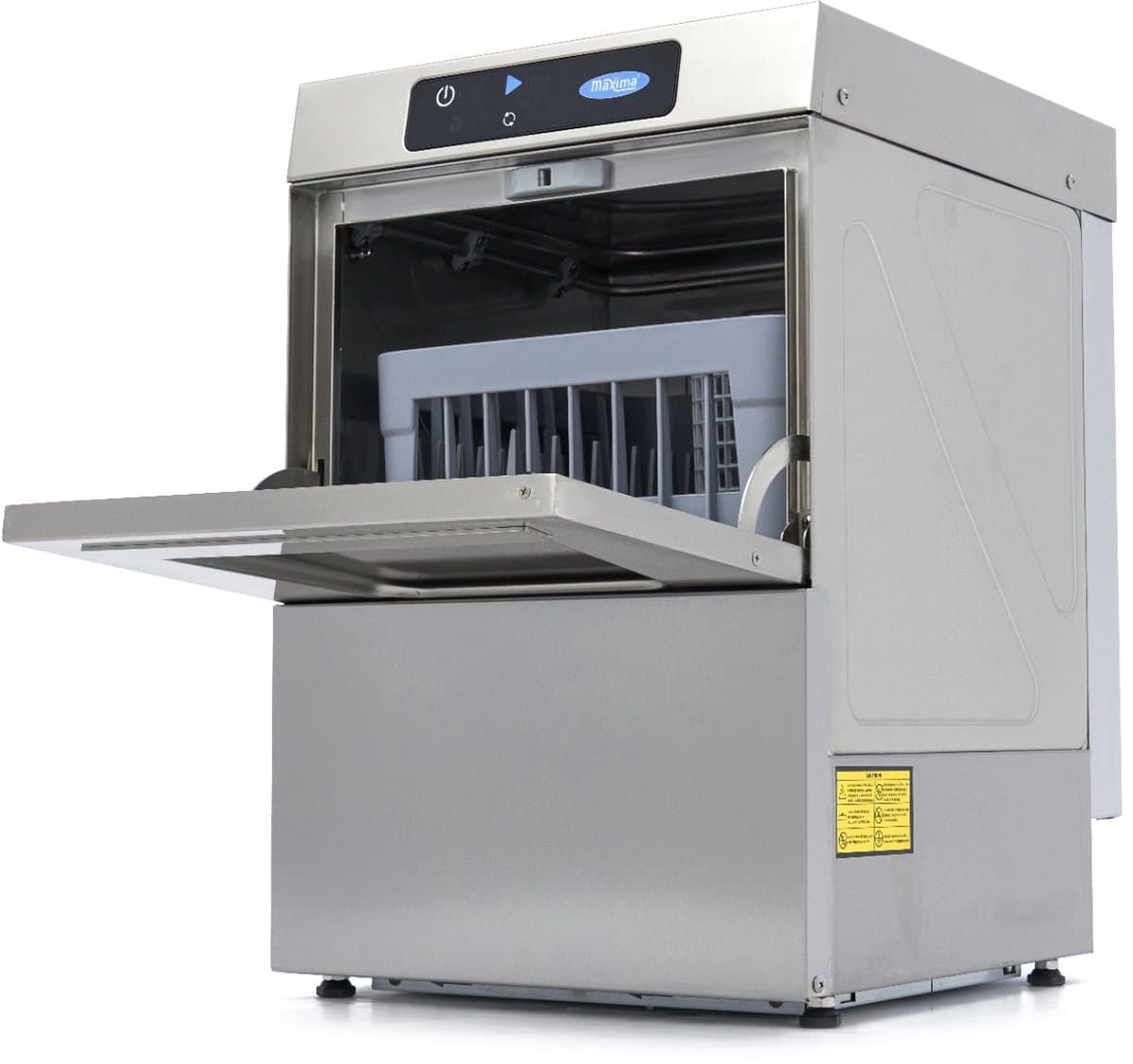 Glazenspoelmachine - 35 x 35 cm - met Afvoer-, Glansspoel- en Zeeppomp - Digitaal Display - 230V — afbeelding 1