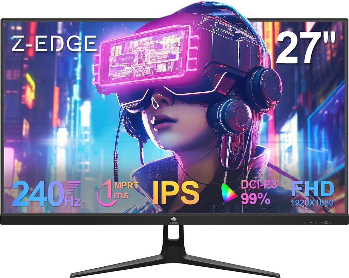 27 inch Gaming Monitor met 240 Hz, 1 ms Reactietijd, FHD, IPS, FreeSync, VESA-monteerbaar — afbeelding 1
