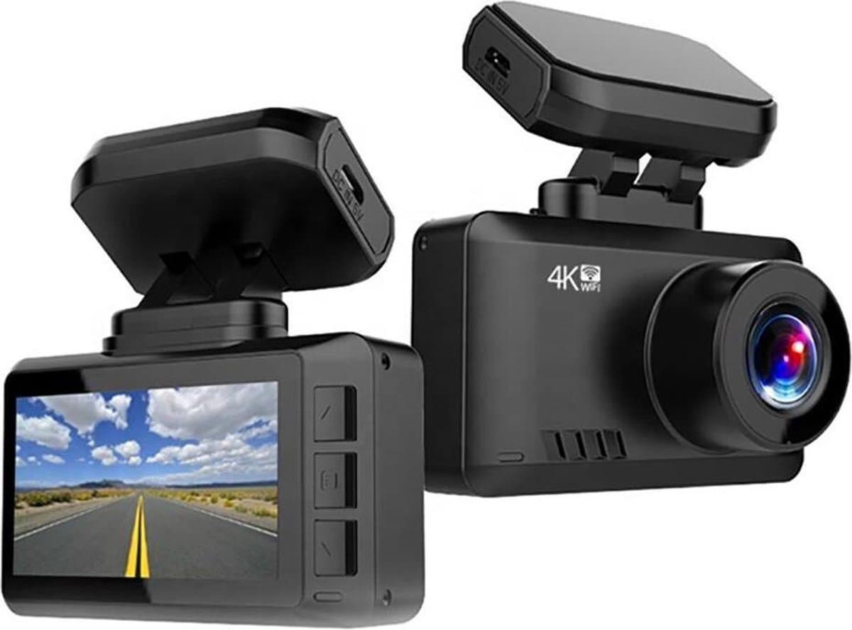 DrPhone Dashcam D07-A - 4K Ultra HD Dashcam – Parkeermonitor – Lens: SONY IMX 307 - G-Sensor Kijkhoek van 170 ° - Dashboard Camera met Nachtzicht – Wifi + Applicatie + 32 Micro SD — afbeelding 1