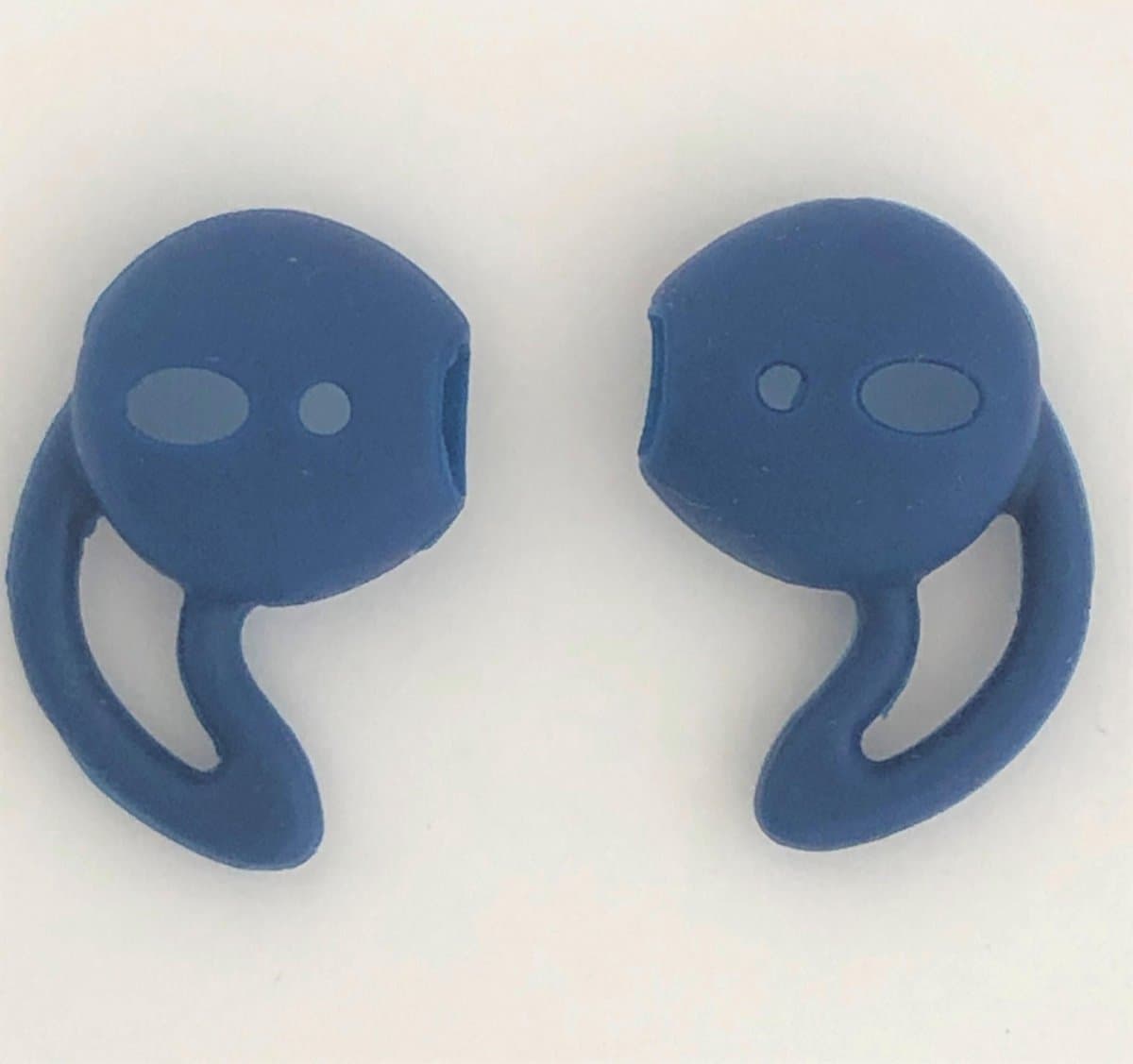 KELERINO. Anti-slip siliconen earhooks / earhoox / oorhaken geschikt voor Airpods 1 & 2 - Donkerblauw — afbeelding 1