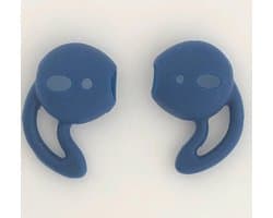 KELERINO. Anti-slip siliconen earhooks / earhoox / oorhaken geschikt voor Airpods 1 & 2 - Donkerblauw