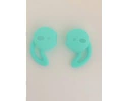 KELERINO. Anti-slip siliconen earhooks / earhoox / oorhaken geschikt voor Airpods 1 & 2 - Mintgroen