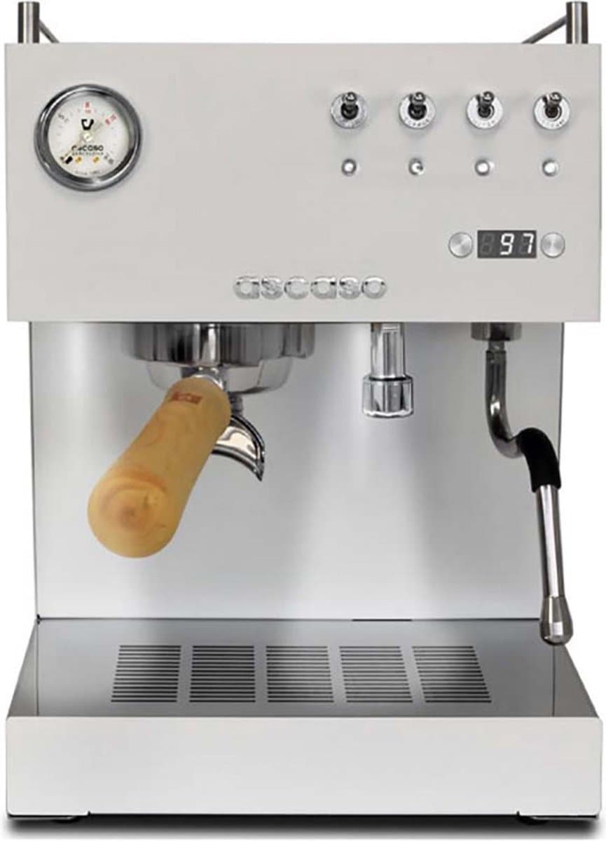 Ascaso Steel Duo PID V2 Espresso machine - Wit/Hout — afbeelding 1