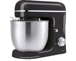 SILVERCREST® KITCHEN TOOLS Keukenmachine pastel – Vermogen: 600 W – Inhoud: 5 L – Inclusief spatbescherming met vulopening, deeghaak, eiwitklopper en garde – Met extra pulsfunctie – Afneembare accessoires zijn vaatwasmachinebestendig