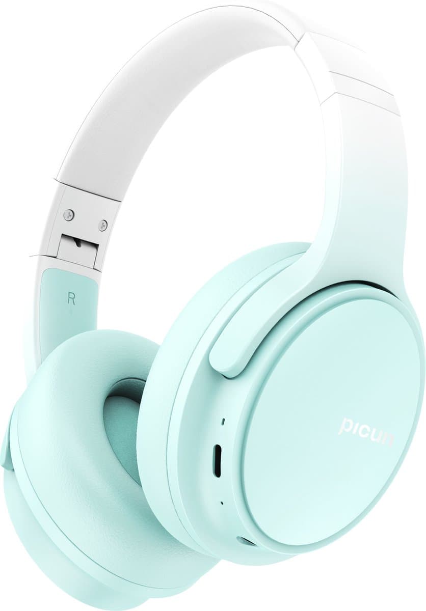 Picun queen - draadloze koptelefoon/hoofdtelefoon - touch controle – call pickup - Ingebouwde HD-microfoon – dual devices connected – munt-groen — afbeelding 1