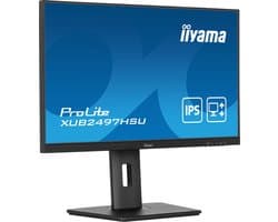 iiyama ProLite XUB2497HSU-B1 - 24 Inch - IPS - Full HD - USB-hub - In hoogte verstelbaar