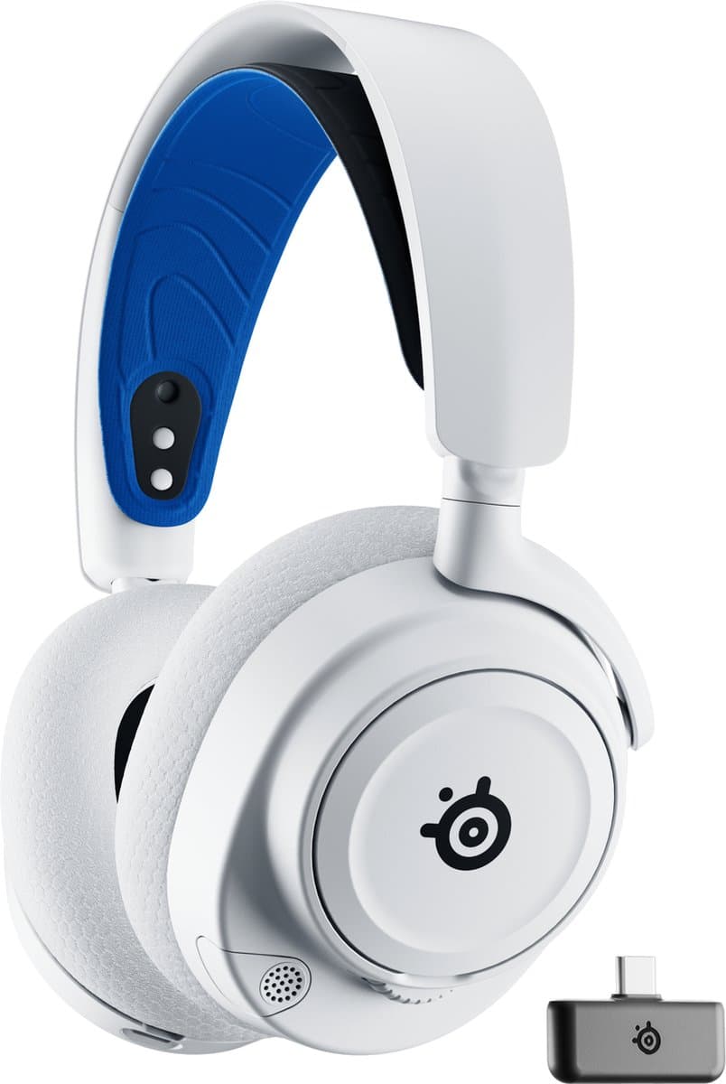 SteelSeries Arctis Nova 7P - Draadloze Gaming Headset - PS5/PS4 - Wit — afbeelding 1